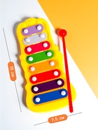 Игрушка музыкальная-металлофон «Звонкий», цвета МИКС - Фото 2