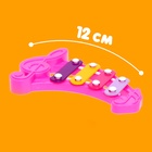 Игрушка музыкальная-металлофон «Нотка», цвета МИКС - Фото 2