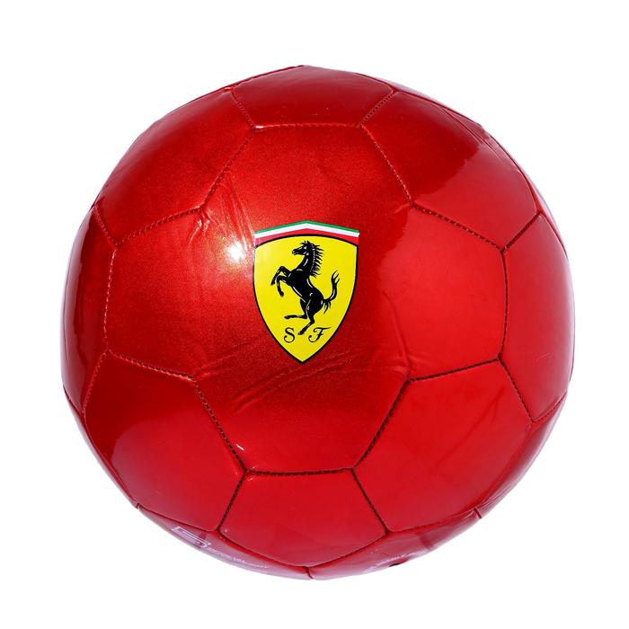 Мяч футбольный FERRARI р.5, цвет красный - Фото 1