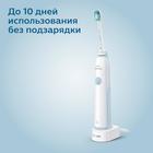 Электрическая зубная щётка Philips HX3212/03, звуковая, 31000 движ/мин, таймер, белая - Фото 6