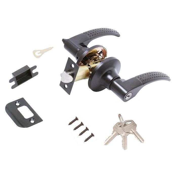 Защёлка «СТАНДАРТ» 8510 ET BL, чёрная, кл/фикс - Фото 1