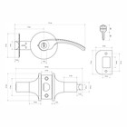 Защёлка «СТАНДАРТ» 8510 ET BL, чёрная, кл/фикс - Фото 2