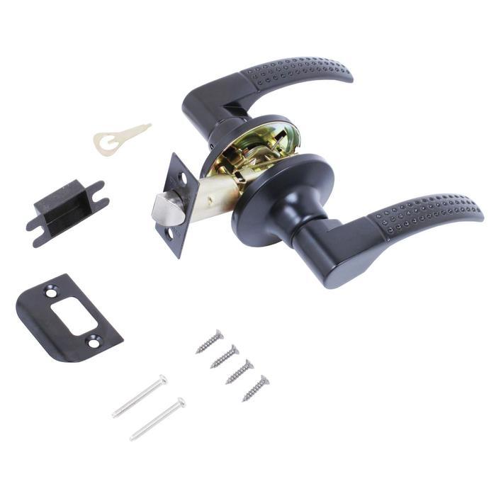 Защёлка «СТАНДАРТ» 8510 PS BL, чёрная, пустая - Фото 1