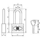 Замок навесной «БУЛАТ» ВС 3-П60-01 ПЛ d=8 мм  (артикул 7391864)  большой выбор товаров оптом и в розницу по низким ценам с доставкой
