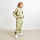 Брюки детские MINAKU: Basic Line KIDS цвет оливковый, рост 110 7011801 - фото 9399129