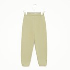 Брюки детские MINAKU: Basic Line KIDS цвет оливковый, рост 110 7011801 - фото 9399138