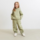 Брюки детские MINAKU: Basic Line KIDS цвет оливковый, рост 110 7011801 - фото 9399133