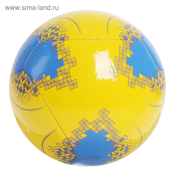 Мяч футбольный, 20 панелей, PVC, 4 подслоя, машинная сшивка, размер 5 - Фото 1