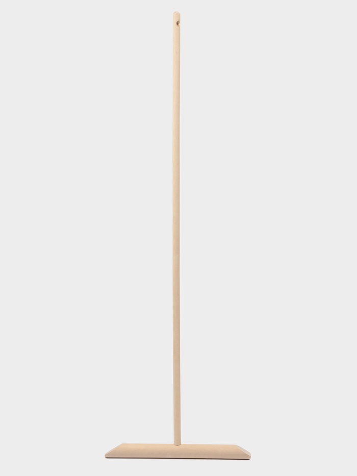 Швабра деревянная для мытья пола, 120 см, с резьбой, берёза ВС, колодка 40 см, диаметр черенка 2 см, длина держателя 40 см, ширина держателя 4 см - Фото 1