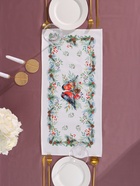 Дорожка новогодняя на стол «Этель» Christmas bells, 30×70±5 см, 100% хлопок, саржа 190 г/м² - Фото 3