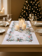 Дорожка новогодняя на стол «Этель» Christmas bells 30×70±5 см, 100% хл, саржа 190 г/м² - Фото 3