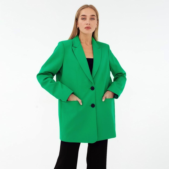 Пиджак женский MIST размер 48-50, цвет зелёный - Фото 1
