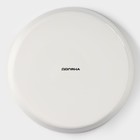 Форма для запекания Доляна Organic Gold, 1 л, d=24.5 см, фарфор, белая - Фото 4