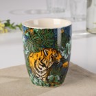 Кружка фарфоровая Доляна «Тигр и тукан», 350 мл - Фото 2