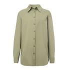 Рубашка женская MINAKU: Casual Collection, размер 52, зелёный - Фото 7