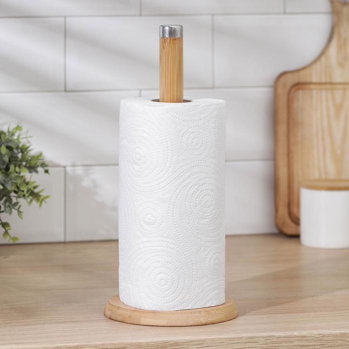 

Держатель для бумажных полотенец настольный Доляна «Bamboo», 14×32 см