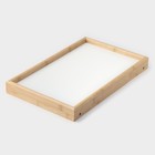 Поднос для завтрака с ножками Доляна, 46.5×25 см, бамбук - Фото 2