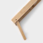 Поднос для завтрака с ножками Доляна, 46.5×25 см, бамбук - Фото 4