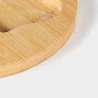Набор для подачи сыра Доляна Cheese, 3 ножа, доска 32.5×18 см, бамбук - Фото 5