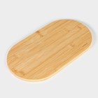 Набор для подачи сыра Доляна Cheese, 3 ножа, доска 32,5×18 см, бамбук - фото 9730392