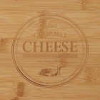 Набор для подачи сыра Доляна Cheese, 3 ножа, доска 38×18.5 см, бамбук - Фото 6