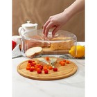 Блюдо для подачи с крышкой Доляна, d=28 см, бамбук - Фото 3