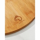 Блюдо для подачи с крышкой Доляна, d=28 см, бамбук - Фото 5