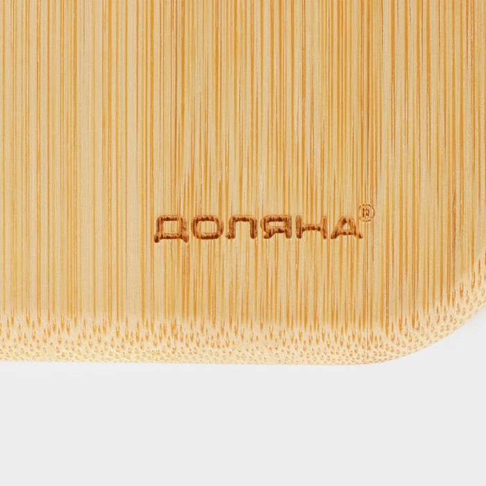 Блюдо для подачи Доляна «Бамбук», 16×16 см, квадратное, бамбук - фото 1889653394