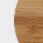 Блюдо для подачи вращающееся Доляна «Striata», d=28 см, бамбук - Фото 7