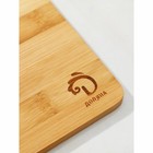 Блюдо для подачи и сервировки Доляна, с крышкой клош, 24.5×19×8 см, бамбук - Фото 4