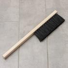 Щётка-смётка техническая, 39×2,5×1,6 см, двухрядная, 28 пучков, бук, кокосовое волокно чёрное - Фото 1