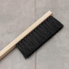 Щётка-смётка техническая, 39×2,5×1,6 см, двухрядная, 28 пучков, бук, кокосовое волокно чёрное - Фото 2