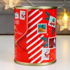 Копилка-банка металл "Новогодний подарок от Деда Мороза" - фото 24548627