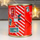 Копилка-банка металл "Новогодний подарок от Деда Мороза" - фото 24548629