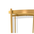 Столик журнальный, 376×376×515 мм, цвет золото - Фото 4