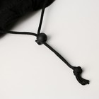 Лежанка для животных на стяжке с ушками, цвет чёрный 30-30-50 см - фото 9023483