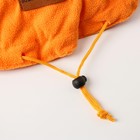 Лежанка для животных на стяжке с ушками, цвет оранжевый 30-50 см - Фото 5
