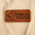 Лежанка для животных на стяжке с ушками, цвет бежевый 30-50 см - Фото 4