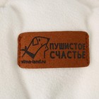Лежанка для животных на стяжке с ушками, цвет белый 30-50 см - Фото 4