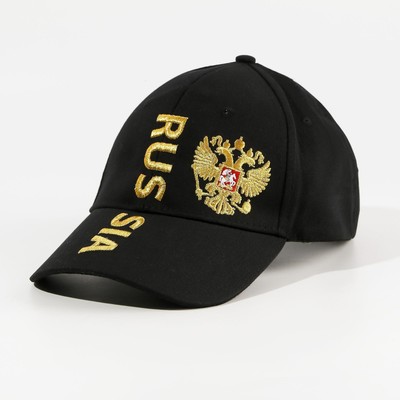Кепка Russia, чёрная, р-р 56