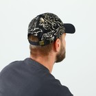 Кепка мужская «ЛЕВ», цвет чёрный, р-р 56 - фото 24040630