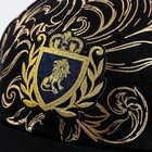 Кепка мужская «ЛЕВ», цвет чёрный, р-р 56 - фото 21368266