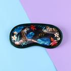 Маска для сна SVOBODA VOLI «Леопард», 19,5 х 8,5 см, чёрная - Фото 1