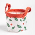 Корзинка текстильная «Этель. Новый Год», 14×12 см - Фото 3