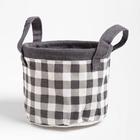 Корзинка текстильная «Этель. Клетка», 14×12 см - Фото 2