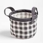 Корзинка текстильная «Этель. Клетка», 14×12 см - Фото 3