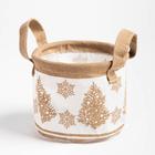 Текстильная корзинка "Елочки" 14х12см  (артикул 7007871)  большой выбор товаров оптом и в розницу по низким ценам с доставкой