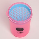 Шейкер спортивный «Работаю по графику», розово-голубой, с чашей под протеин, 500 мл - Фото 4