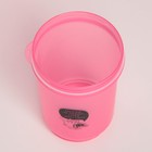 Шейкер спортивный «Работаю по графику», розово-голубой, с чашей под протеин, 500 мл - фото 9438763