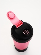 Шейкер спортивный для коктейлей и протеина «Я могу не пить», чёрно-розовый, с чашей, 500 мл - Фото 9